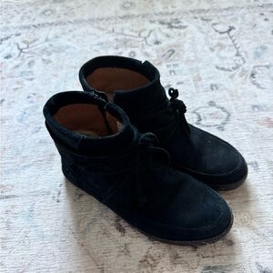 UGG Black Suede Ankle Boots